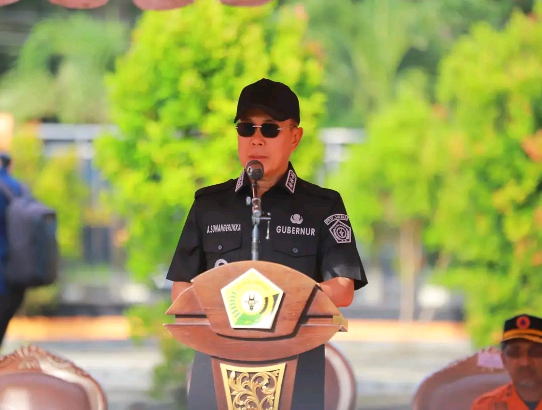 Perkuat Kesiapsiagaan Daerah, Gubernur Sultra Pimpin Apel Siaga Bencana dan Pembukaan Posko Nataru 2025-2026