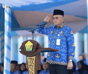 Sekda Sultra Pimpin Upacara HUT ke-54 KORPRI, Tekankan Penguatan Netralitas, Profesionalisme, dan Transformasi Digital ASN