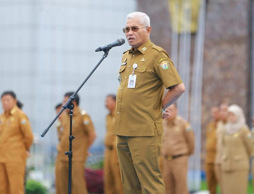 Deadline Ketat Akhir Tahun! Sekda Sultra Pimpin Apel Gabungan, Ingatkan ASN Kesiapsiagaan Nataru