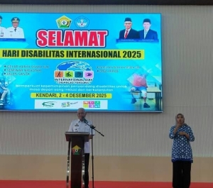 Sekda Sultra Wakili Gubernur Peringatan Hari Disabilitas, Ajak Masyarakat Hapus Stigma dan Diskriminasi Anak.