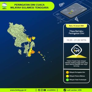 BMKG Keluarkan Peringatan Dini: Gelombang Kuat dan Cuaca Ekstrem Ancam Perairan Sultra Hingga 18 Januari