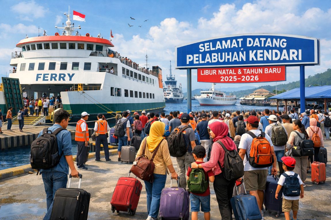 Arus Laut Nataru Meningkat, Hampir 26 Ribu Penumpang Masuk Kendari