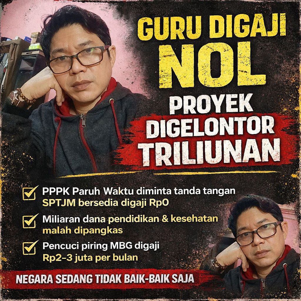 BIROKRASI YANG LUKAI GURU, SAAT PROYEK MAHAL JADI TANDA TANGAN KEKUASAAN