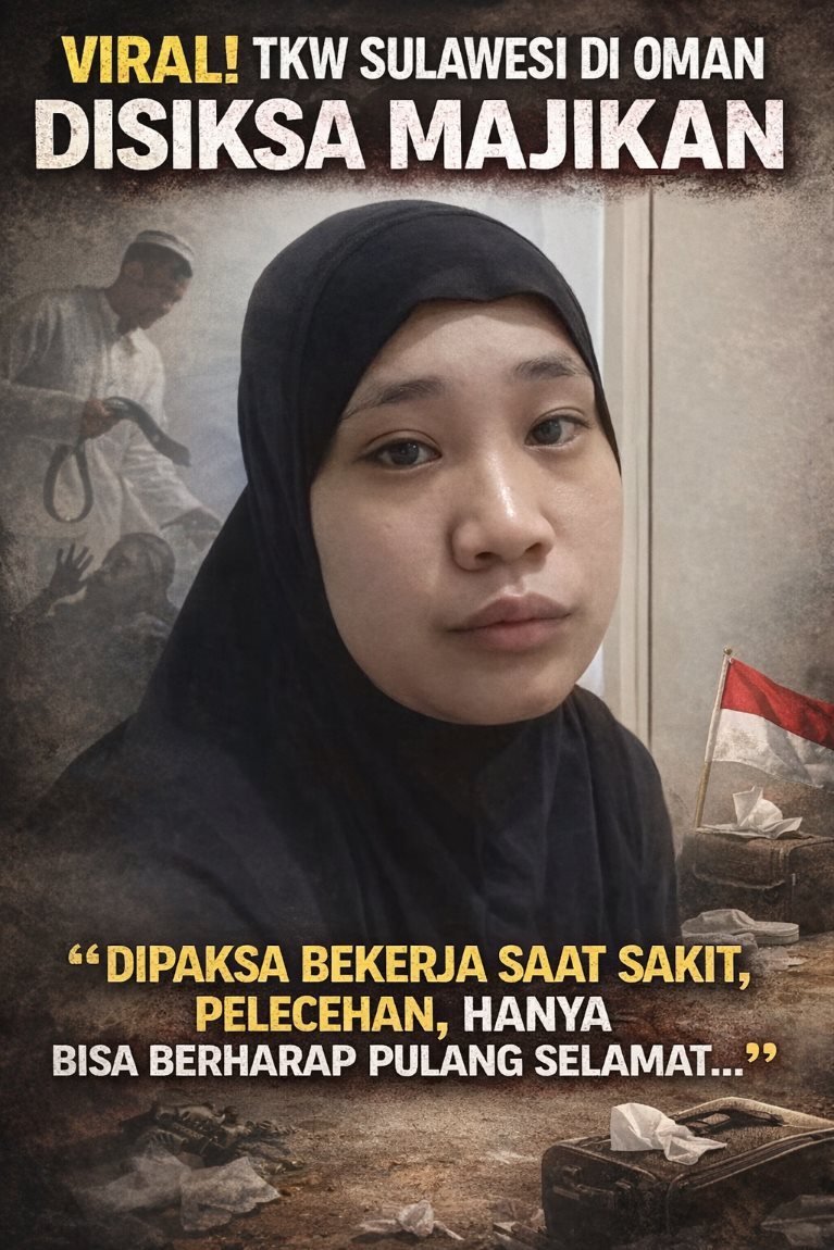 Viral Curhat TKW Asal Sulawesi di Oman: Disiksa Majikan, Dipaksa Bekerja Saat Sakit dan Diancam