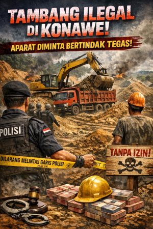 Empat Perusahaan Tambang Diduga Ilegal Beroperasi di Konawe, Negara Terancam Rugi, Aparat Diminta Bertindak Tegas