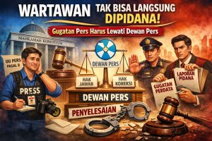 MK Tegaskan Wartawan Tak Bisa Langsung Dipidana, Gugatan Pers Wajib Lewati Dewan Pers