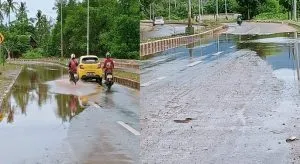 Jalan By Pass Kolaka–Pomalaa Rp51 Miliar Tergenang Parah, Dugaan Cacat Konstruksi Menguat — Publik Desak Audit Total