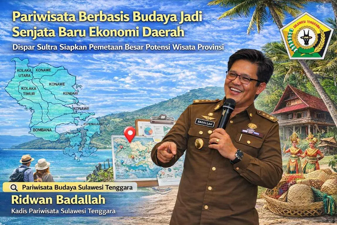 Pariwisata Berbasis Budaya Jadi Senjata Baru Ekonomi Daerah, Dispar Sultra Siapkan Pemetaan Besar Potensi Wisata Provinsi