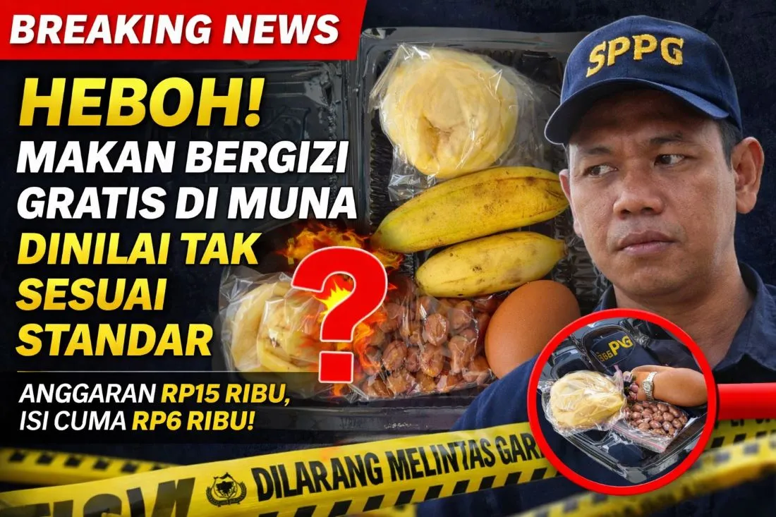 HEBOH! Paket Makan Bergizi Gratis di Muna Diduga Tak Sesuai Standar Anggaran Rp15 Ribu, Isi Disebut Cuma Rp6 Ribu