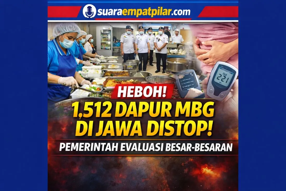 1.512 Dapur Program Makan Bergizi Gratis di Jawa Dihentikan, Pemerintah Lakukan Evaluasi Besar
