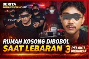 Rumah Kosong Dibobol Saat Lebaran di Kendari, 3 Pelaku Ditangkap Tim Buser 77