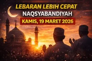 Naqsyabandiyah Lebaran Hari Ini, Idulfitri 1447 H Jatuh Kamis 19 Maret 2026