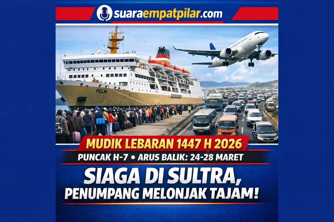 Puncak Arus Mudik Lebaran 2026 di Sultra, Pelni Kendari Siapkan Antisipasi Lonjakan Penumpang