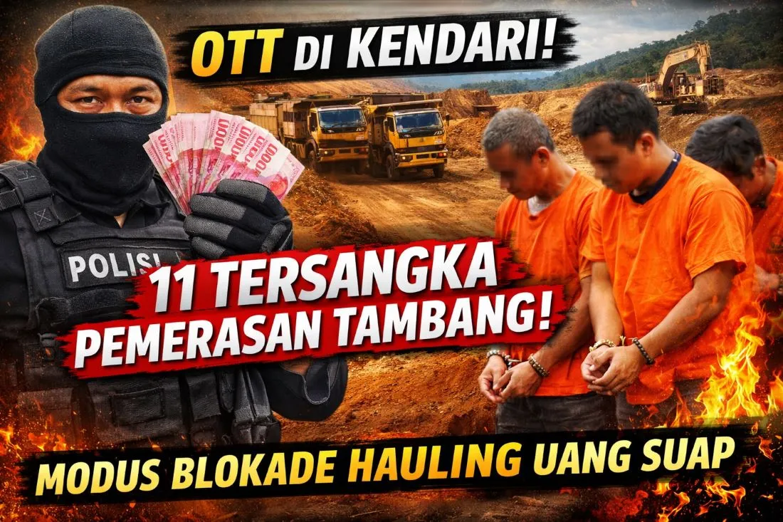 OTT di Warung Kopi, 11 Orang Jadi Tersangka Pemerasan Tambang di Kendari