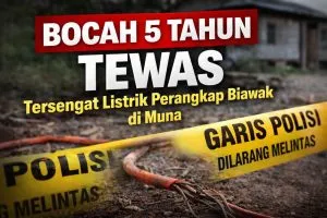 Tragis! Bocah 5 Tahun di Muna Tewas Tersengat Listrik Perangkap Biawak