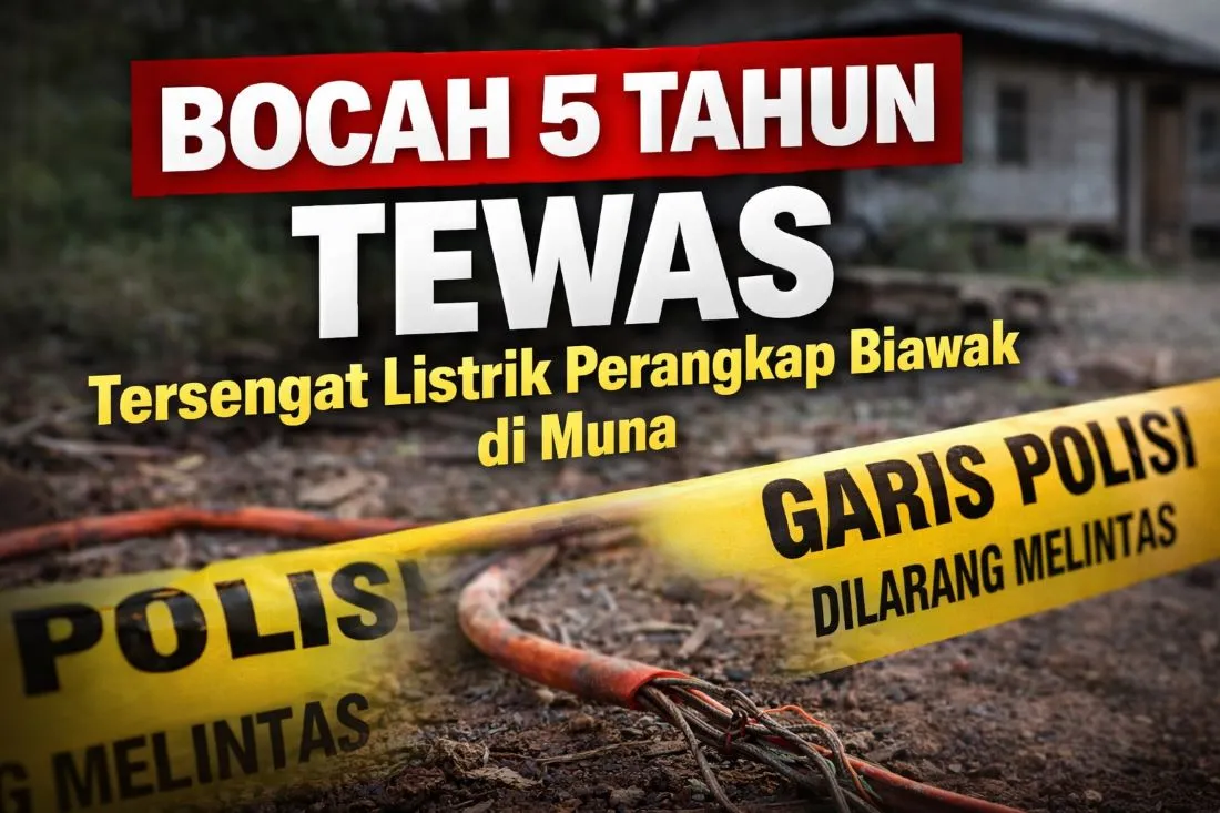 Tragis! Bocah 5 Tahun di Muna Tewas Tersengat Listrik Perangkap Biawak