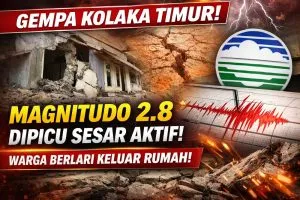 Gempa Magnitudo 2,8 Guncang Kolaka Timur Dini Hari, BMKG Sebut Dipicu Sesar Aktif
