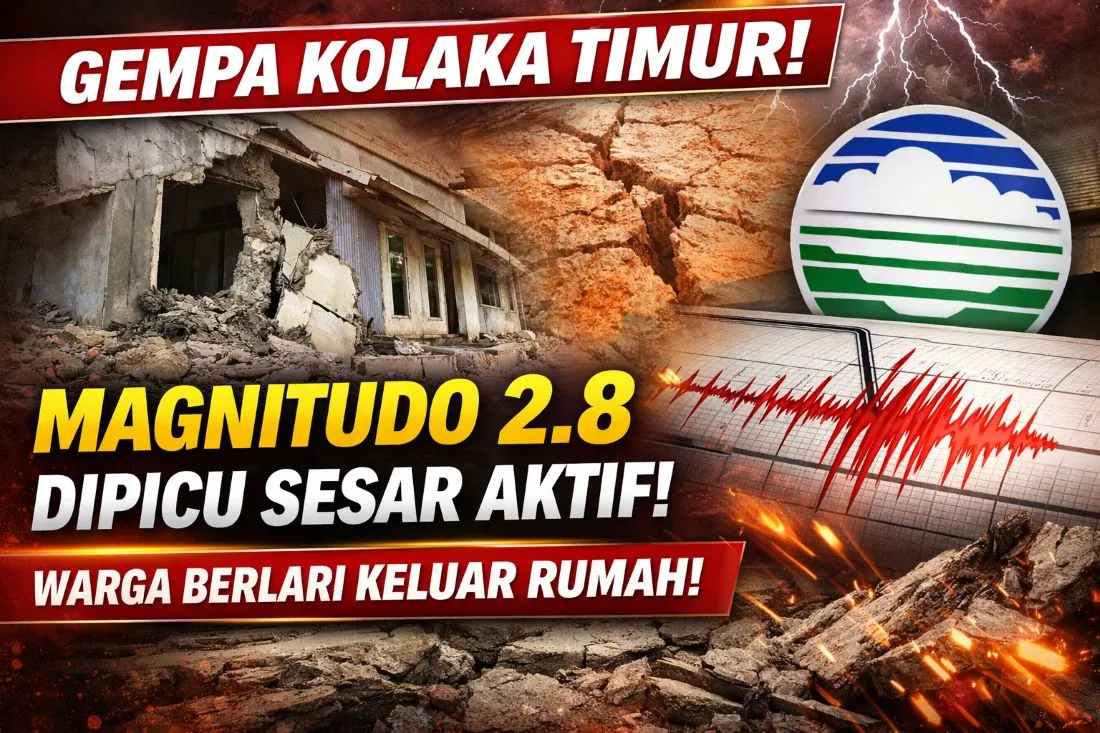 Gempa Magnitudo 2,8 Guncang Kolaka Timur Dini Hari, BMKG Sebut Dipicu Sesar Aktif