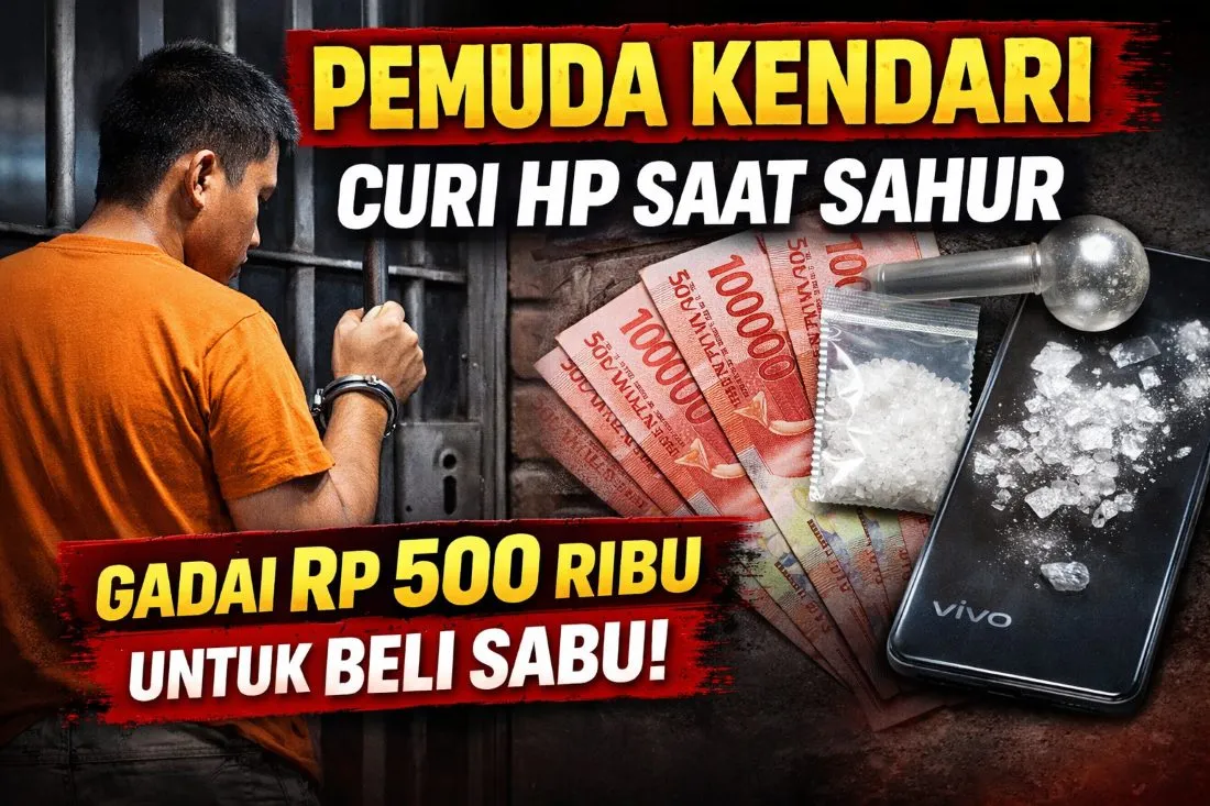 Nekat Malam-malam, Pria di Kendari Manjat Rumah Warga Demi Beli Sabu