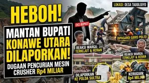 Heboh! Mantan Bupati Konawe Utara Dilaporkan ke Polda Sultra atas Dugaan Pencurian