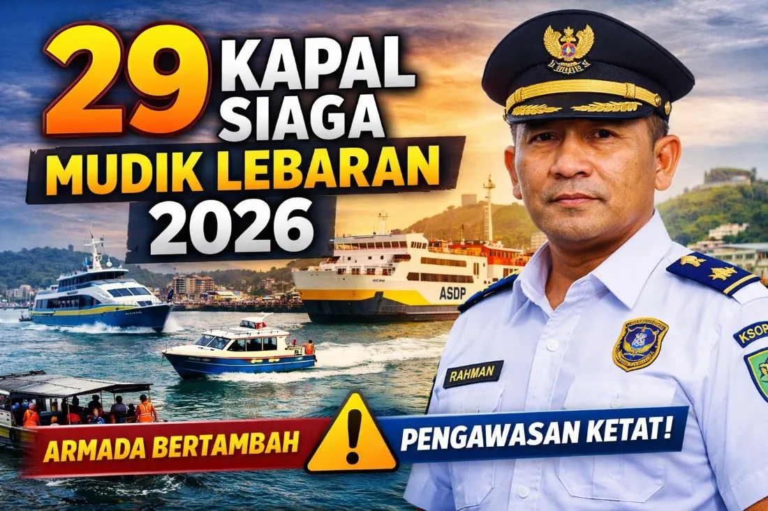 KSOP Kendari Siagakan 29 Kapal untuk Mudik Lebaran 2026, Armada Bertambah dan Pengawasan Diperketat