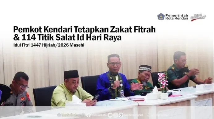 Pemkot Kendari Siapkan 114 Titik Salat Idul Fitri 1447 H, Khutbah Id Diseragamkan
