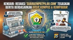 Redaksi SUARAEMPATPILAR Tegaskan Pemberitaan Berdasarkan Sumber Kredibel, Bukan Tanpa Dasar