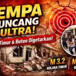 Sultra Diguncang Sejumlah Gempa, Dua Getaran Terasa di Kolaka Timur dan Buton