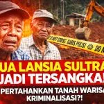 Dua Lansia di Konawe Jadi Tersangka Usai Pertahankan Kebun, Diduga Terkait Tambang PT SCM