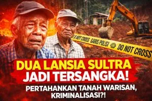 Dua Lansia di Konawe Jadi Tersangka Usai Pertahankan Kebun, Diduga Terkait Tambang PT SCM