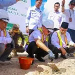 Pemprov Sultra Perkuat SDM, Gubernur Letakkan Batu Pertama GOR Universitas Muhammadiyah Kendari