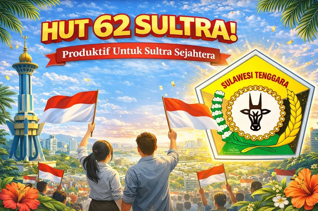 Kendari Jadi Pusat Perayaan HUT ke-62 Sultra, Angkat Tema “Produktif untuk Sultra Sejahtera”
