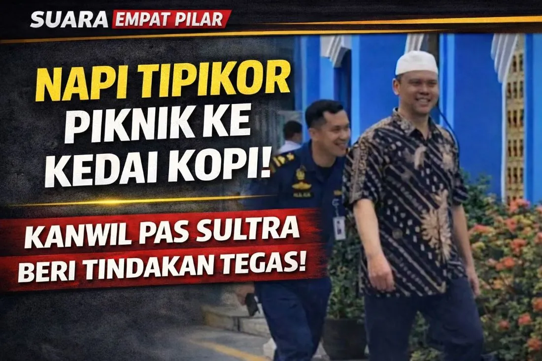 Napi Tipikor Viral Ngopi di Kendari, Ditjenpas Sultra Jatuhkan Sanksi Tegas