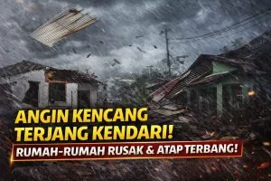 Angin Kencang Terjang Kendari, Sejumlah Rumah Rusak