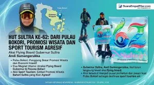 Flying Board Gubernur Andi Sumangerukka Jadi Sorotan di HUT Sultra ke-62 Bokori
