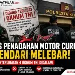 Kasus Penadahan Motor Curian di Kendari Melebar, Oknum TNI Diduga Terlibat