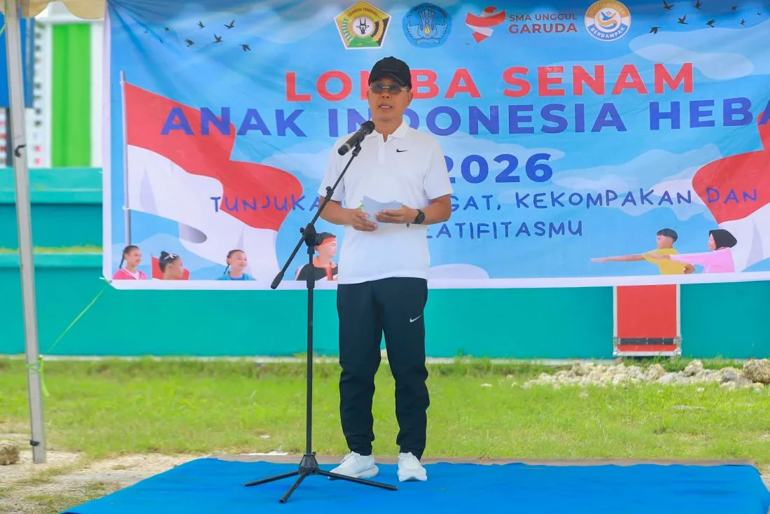 Lomba Senam Garuda Mepokoaso 2026 Meriah, Gubernur Sultra Dorong Generasi Sehat