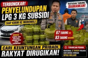 Penyelundupan LPG 3 Kg di Kendari Terbongkar, 67 Tabung Diamankan Polresta