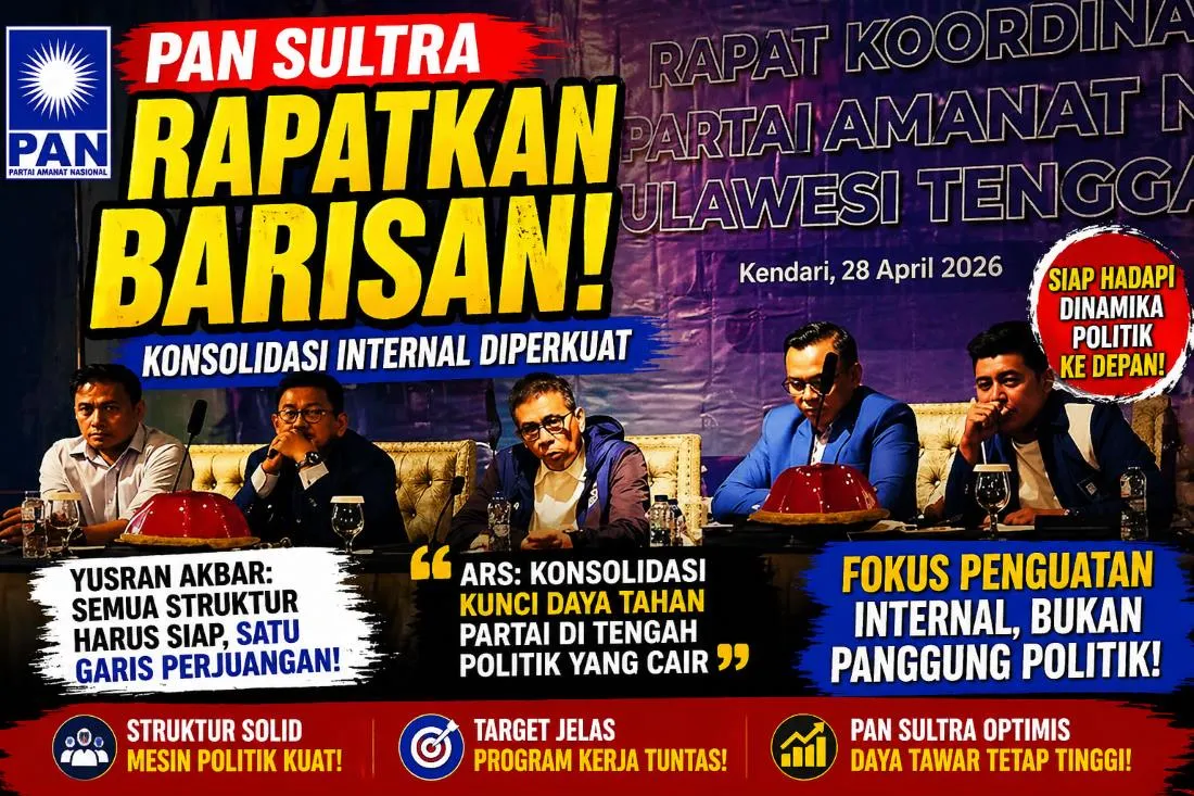 PAN Sultra Perkuat Konsolidasi Internal Lewat Rakorwil, Siapkan Mesin Politik Hadapi Dinamika