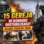 Gegana Polda Sultra Sterilisasi 15 Gereja di Kendari, Ibadah Paskah 2026 Dipastikan Aman