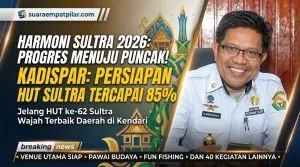 Ridwan Badallah Pastikan Kesiapan Harmoni Sultra 2026 Capai 85 Persen
