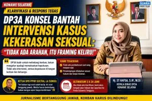 Disorot Tanpa Konfirmasi, DP3A Konsel Balik Serang: “Stop Bangun Opini Menyesatkan!”