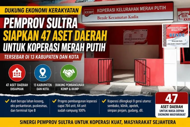 Pemprov Sultra Siapkan 47 Aset Daerah untuk Dukung Pembangunan Koperasi Merah Putih
