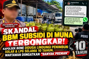 Skandal BBM Subsidi Muna: Kapolsek Bone Diduga Lindungi Penimbun Selama 10 Tahun