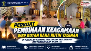 Perkuat Akhlak dan Karakter, WBP Rutan Raha Rutin Ikuti Yasinan